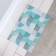 House rug of share "Paul", 40 × 65 cm, turquoise color