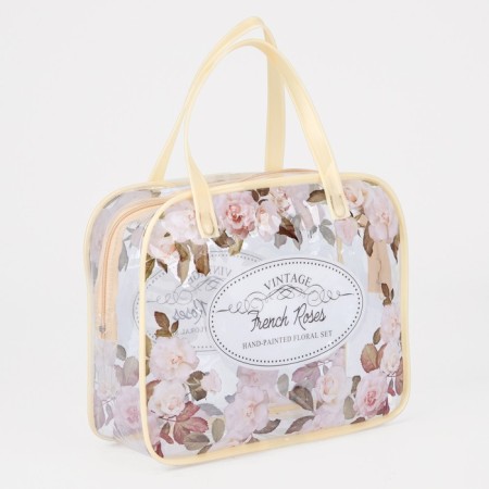 Lightning cosmetic bag, beige color