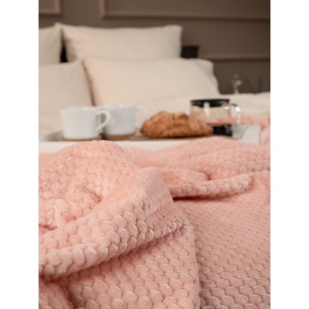 Texrepublic blanket, size 200x220 cm, pink color-7