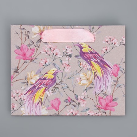 Package Gift Craft horizontal, packaging, "birds", S 15 x 12 x 5.5 cm-5