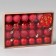 Set of balls plastic D-3 cm, 24 pcs "Tradition" crack, red