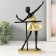Polystone souvenir "Little ballerina at the machine" Gold with black 16x8x28 cm
