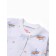 Children's blouse "dream", milk/blue color, height 62 cm