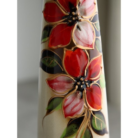 Ceramic vase "Beatrice", floor, colorful, 46 cm, author's work-11