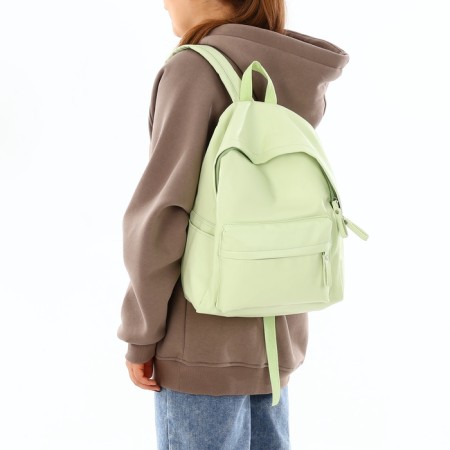 Youth backpack with lightning, 4 pockets, green color-1
