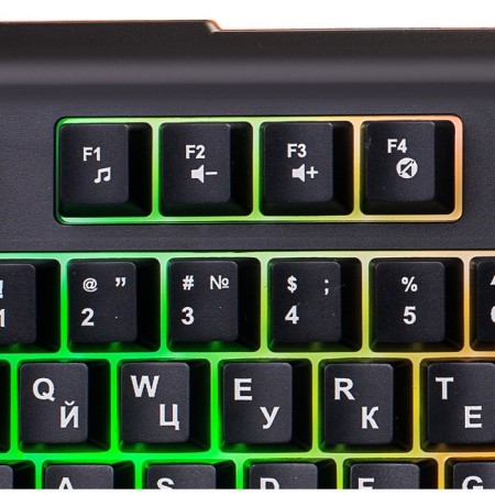 Retor keyboard 710g Black Death Black/Gray USB Multimedia for Gamer Led-9