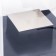 Box for flowers with a vase and PVC windows, folding, 23 x 30 x 23 cm, black