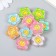 Acrylic Busina "Flower Smail" mix 2.6x2.6x0.8 cm