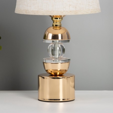 Table lamp "Satori" 1x40W E27+LED 5W Gold 18x18x29.5cm-3