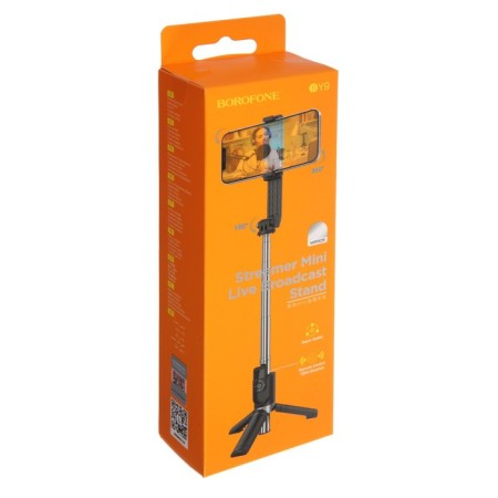 Mono-lap-trip Borofone By9, for diagonal 4.5-7.0 ", BT4.0, remote control, up to 750 mm, black-5