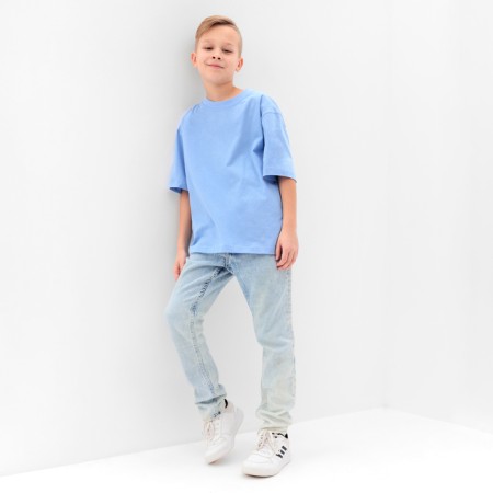 Children's Minaku T -shirt, Blue color, height 140 cm-1