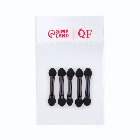 Set of applicators for shadows, 5 pcs, 4.3 cm, bilateral, black color-2