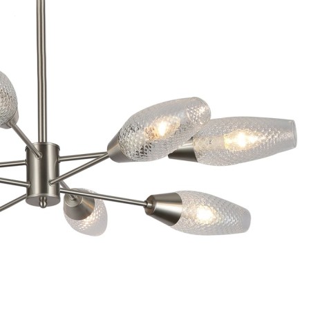 Lamp on the rod 8x60W E14, size 92.5x92.5x47 cm-2