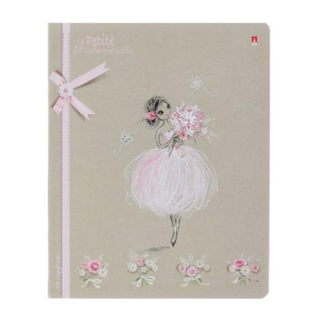 Notebook of 48 sheets in the cage "Romantic mood", cover coated cardboard, selective varnish, foil, kongrev, mix-4