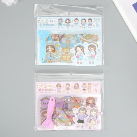 Plastic sticker "Child" mix set 6 sheets and blade1,5x16.5 cm-1