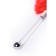 Ostrich -toyfa Theatre feather, red color, 40 cm