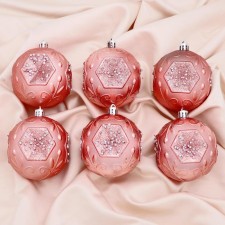 Set of balls plastic D-8 cm, 6 pcs 