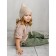 Hat on the ties Children's Amarobaby Pure Love Elf, size 44-46 cm, beige color