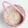 Wicker basket, d21 x 10/34 cm, pink, bamboo