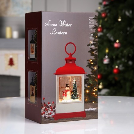 LED figure “Lantern with a gnome” 10.2 × 23 × 5.8 cm, plastic, AAX3 batteries (not in the kit), USB, glow warm white-6