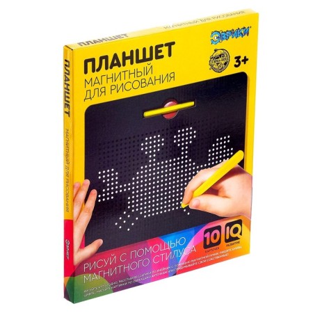 The training tablet "Magnetic drawing", 714 holes, the color is black-8