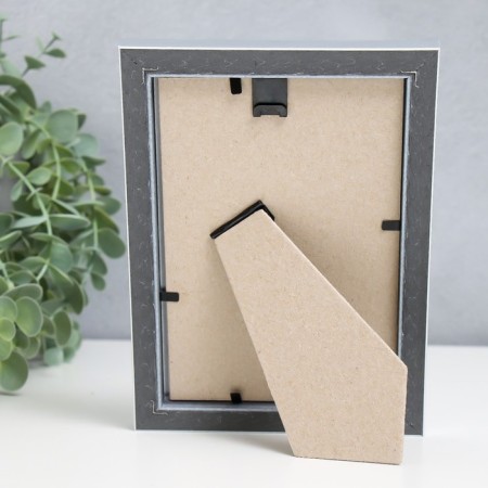 Photo frame Plastic "Office 8" 10x15 cm, silver-3