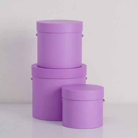 Set of boxes 3 in 1 (18*18*17/15*15*15/12*12*12 cm), lilac-1