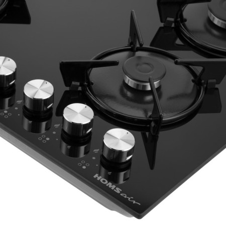 Honing panel HOMSAIR HGG641EBK, gas, 4 burners, black-7