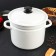 Cylindrical pan, 7 l, without decolleys, induction, white color