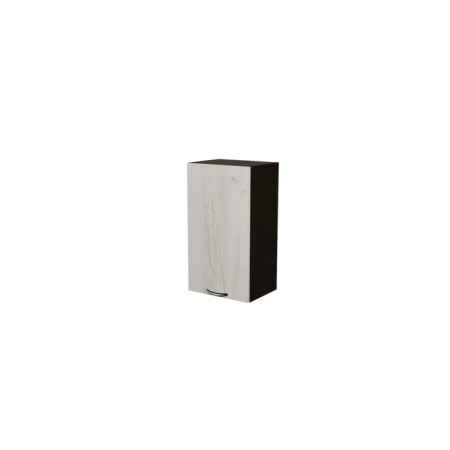 Cabinet hinged with 1 door, 40x30x72 cm, wenge, oak Gray