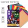 Set "Team" A4: 10 l. tsv. monost. chalk. cardboard and 16 l. tsv. double. Papers, Avengers