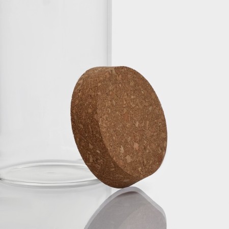 Glass Bank for bulk products with a Bellatenero cork cover "Classic", 800 ml, 8.5 × 19 cm-6