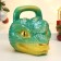 The piggy bank "Giry Snake" Green, 20cm