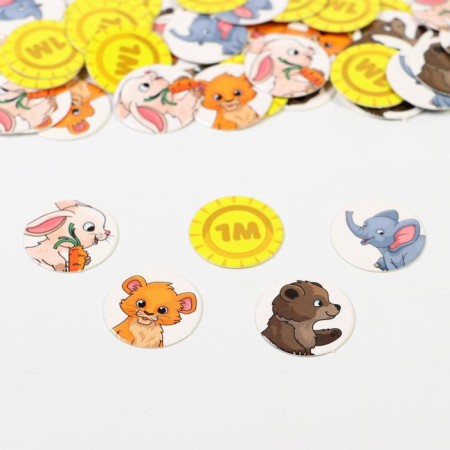 Board Economic Game "Money Polys. Zoo ", 90 bills, 4+-4