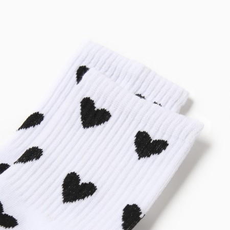 Women's socks kaftan "hearts" size 36-39 (23-25 ​​cm)-1
