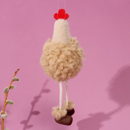 Soft toy "Cockerel" on the suspension, 16 cm, color mix-3