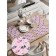 A set of napkins for setting the table “Flower slots”, rectangular, rounded edges, size 30x46 cm, 4 pcs