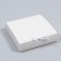 The box is folding, white, 24 x 24 x 6 cm