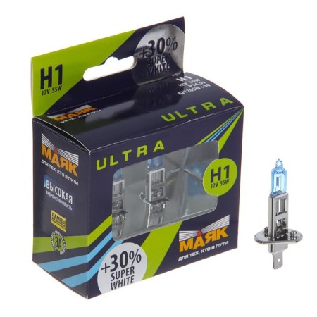Lamp car lighthouse Ultra Super White +30%, H1, 12 V, 55 W-1