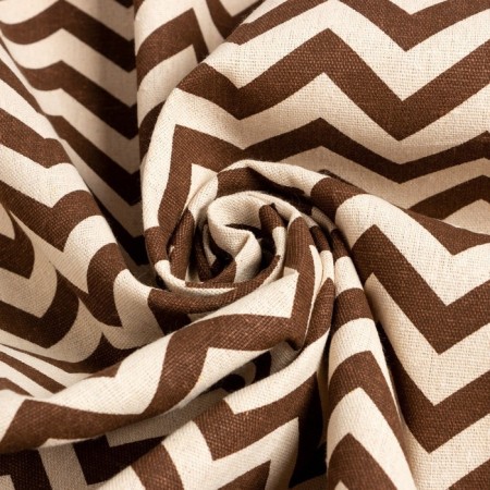 Baby Dolyana 145x145cm, zigzag ts. Brown, 100%PE, matting 200 g/m-1
