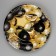 Disposable paper plate "Black Gold", balls, 18 cm