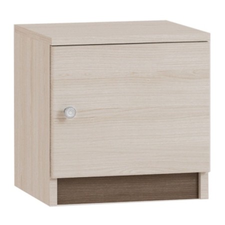 Vanessa bedside table, 402 × 360 × 408 mm, color ash shimo light / shimo dark