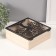 Casket tree with divisions "Time for tea" 20.2x20.2x7.3 cm
