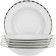 Deep opal plate, decor "Platinum plates", 22 cm