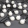 Garland “thread” 5 m with nozzles “white balls”, ip20, dark thread, 30 LED, glow warm white, 8 modes, 220 V