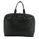 Male bag, genuine leather, black 43x4x32 cm