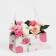 Moisture -resistant packet for flowers Love You, 24 x 12 x 12 cm