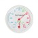 Street thermometer, hygrometer, d = 6.5 cm, white