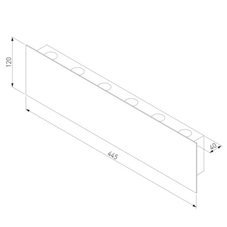 Interior backlight Elektrostandard, Angle Led 12 W, 445x120x40 mm, IP20, white color-3