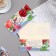 Money envelope "Happy Birthday!" roses, blue background, 8.3x16.3 cm